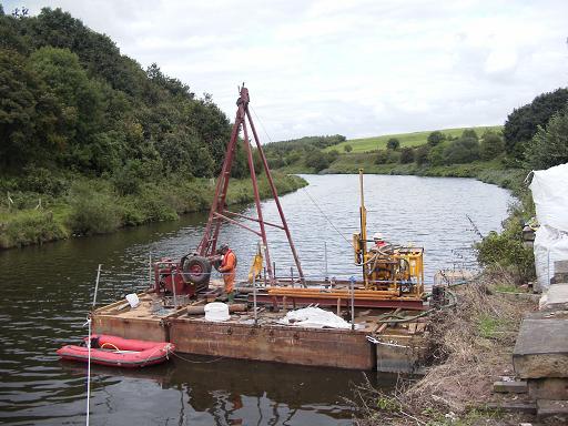 Drilling for site investigation at Northwich